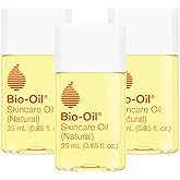 Bio-Oil Natural Skincare Oil Serum, Face and Body Moisturizer with Chamomile, Rosehip, and Lavender Oil, for Scars, Stretch Marks, Sensitive Skin, All Skin Types, 0.85 Oz, Pack of 3