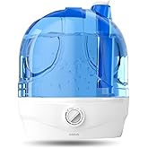 AZEUS Humidifiers for Bedroom, 2.8L Ultrasonic Cool Mist Humidifiers for Home Baby Nursery & Plants, Quiet Top Fill Air Humid