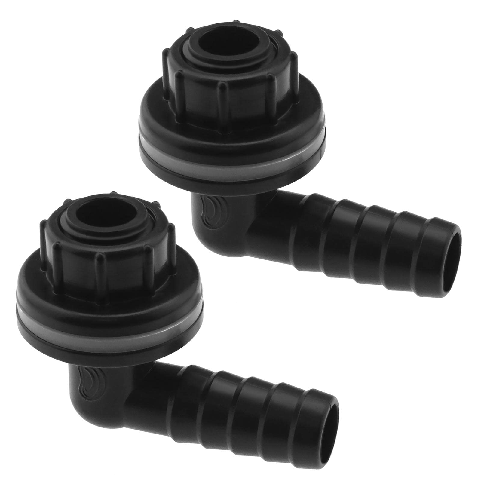 YINETTECH 2Pcs Water Tank Connector Replacement Plastic Hose Tap Connector Waterproof Water Drainage Joints Accessories for Garden Flower Beds Lawns