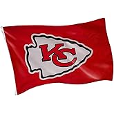 Team Sports America NFL Kansas City Chiefs 3 x 5 Outdoor Durable Flag with Grommets | Heavy Duty Flag & Banner for Outdoor Garden Patio | Indoor Wall Decor | Works with Flag Poles for House