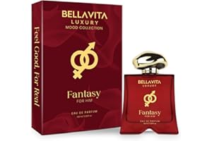 BELLAVITA Luxury Mood Collection FANTASY Perfume for Men 100ml | Pheromone Inspired Technology Long Lasting Fragrance | Notes of Orange, Vetiver and Saffron | Floral, Spicy Premium Fragrance