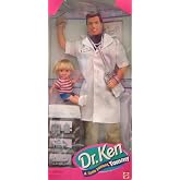 Dr. Ken &amp; Little Patient Tommy Barbie Doll Set
