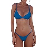 Jolefille Bestselling Bikini Sets for Women 2 Piece Thong Swimsuits Cheeky Bathing Suit Triangle Top Micro String Bikinis