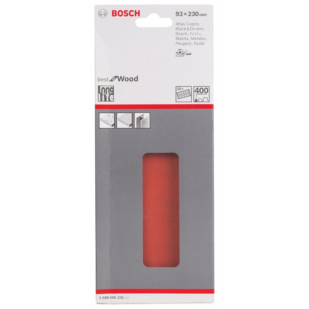 Bosch 2608605231 93 x 230 mm Set of Sanding Papers