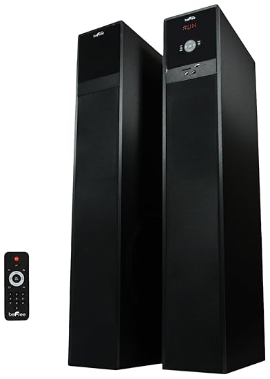 befree sound bluetooth powered tower speaker
