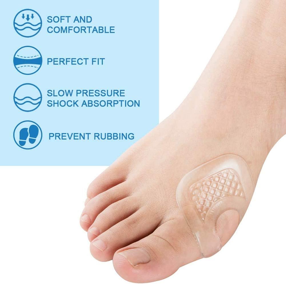 FHYT 10 Pcs U-Shaped Gel Callus Pads Anti-Slip High Heel Forefoot Pads Invisible Pads for Foot Pain Relief Blister Reusable Callus Cushions - Image 4