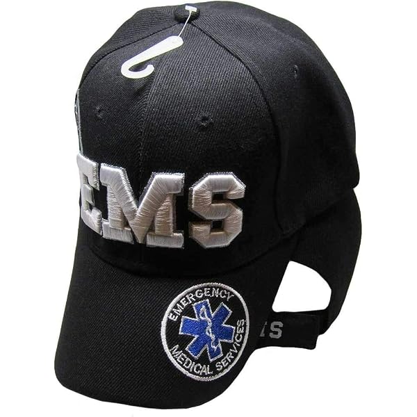 AES EMT Emergency Medical Technician Embroidered 3D Baseball Hat - Adjustable Cap For First Responders