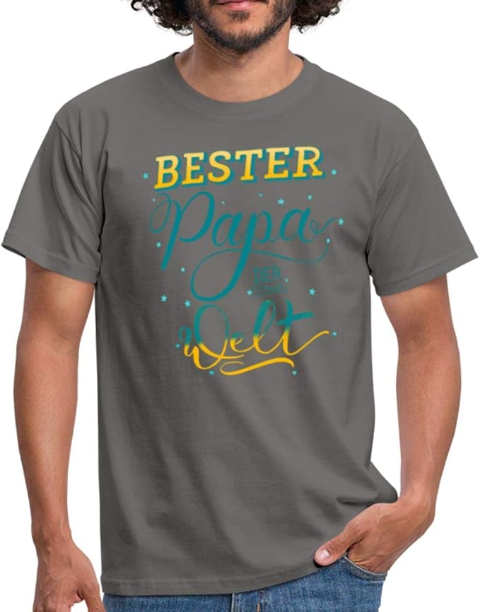 Bester Papa Der Welt Spruch Vater Männer TShirt Amazon.de Bekleidung