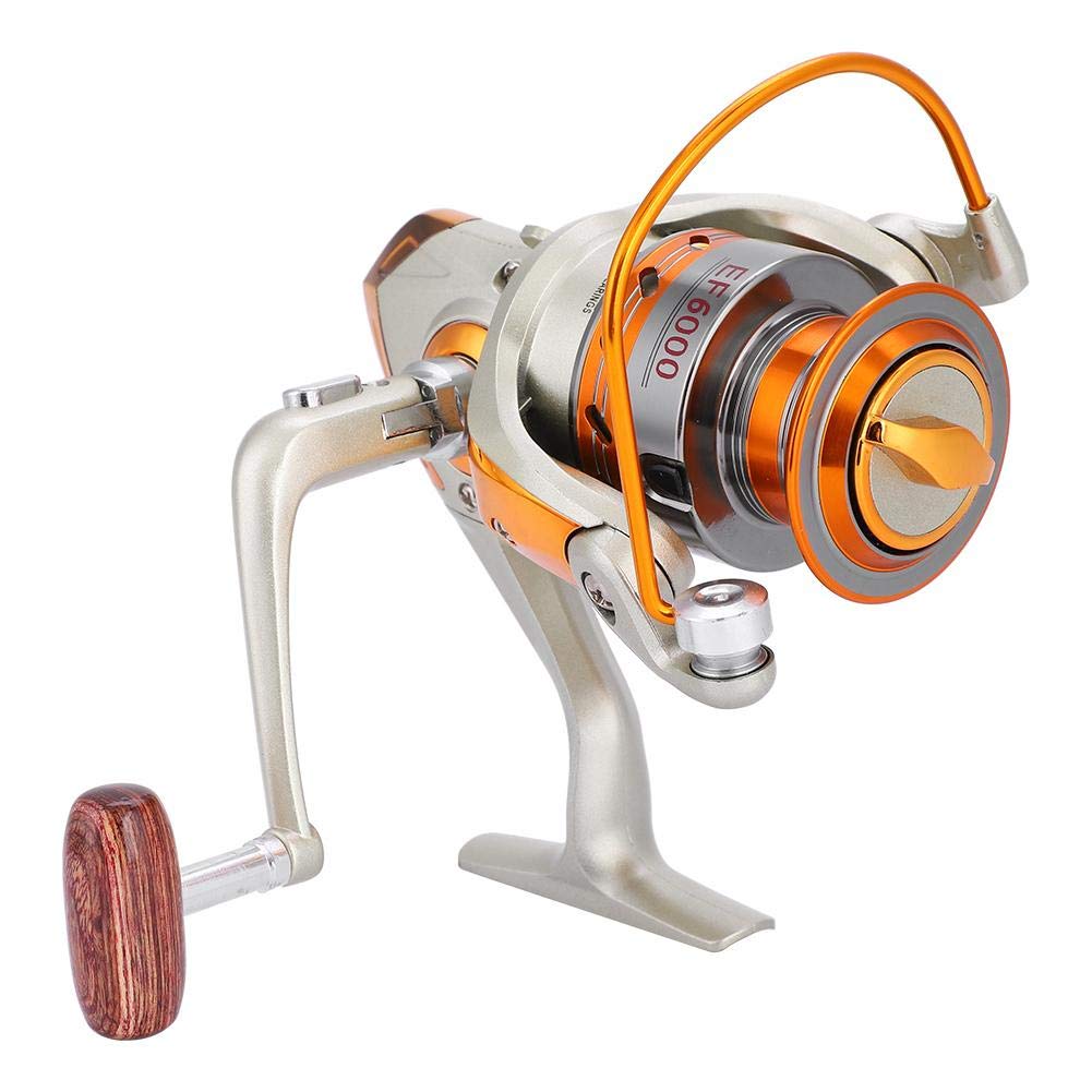 Keenso Baitcasting Fishing Reel, 12 Ball Bearing Heavy Duty Metal Construction Saltwater Reel for Sea Boat Ice Angling Sport Fishing