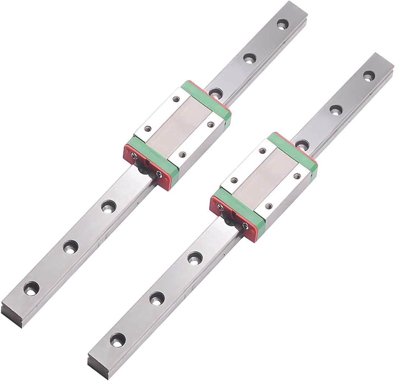 MR12 MGN12 1200mm Miniature Rail Guide x 2pcs + MGN12H Slider of Rail Guide x 2pcs for Miniature Linear Motion