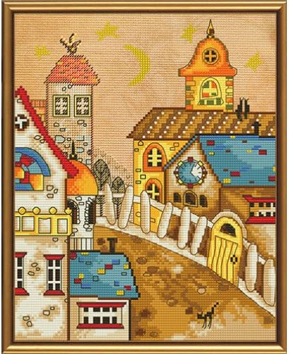 Cross Stitch Kit Town from Fairy Tale