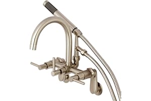 Kingston Brass AE8158DL Concord Clawfoot Tub Faucet, 8.31 x 6.94 x 11.94, Brushed Nickel