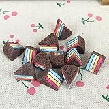 Unbranded - 10pcs 3D Rainbow Cheesecake Cupcake Fake Food Miniature Fake Food Dessert Flat Back Cabochons Decoden Flatback DP143