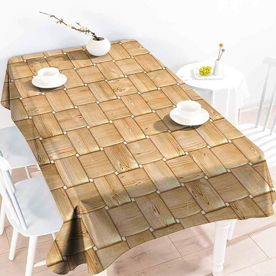 Beige Decor Collection Small Rectangular Tablecloth Tablecloth