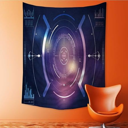 Polyester Tapestry Wall Hanging Hud Ui And Infographic