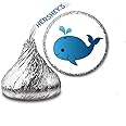 JS&B Enterprises 216 Whale Labels/Stickers for Hershey's Kisses Candies - Party Favors