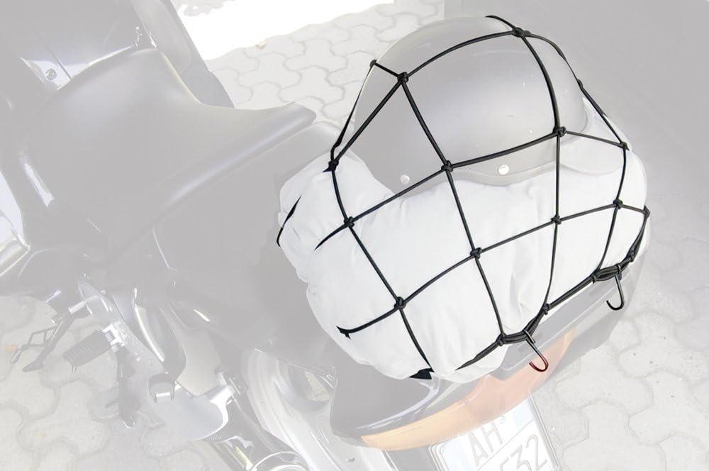 CORA 000120189 Motorbike Cargo Net, Black, 4 pollici x 4 pollici - Image 4