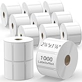 TgSmder-Compatible Barcode Labels for Dymo 30334 - (2 1/4" x 1 1/4") 12 Rolls Multipurpose Labels, Fits for Dymo Labelwriter 450, 450 Turbo, 4XL (Not for 550, 5XL) 12000 Strong Adhesive Thermal Label
