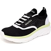 Nautica Women's Fashion Sneaker Lace-Up Running Shoe Casual Max Cushioning Walking Tennis Sneaker