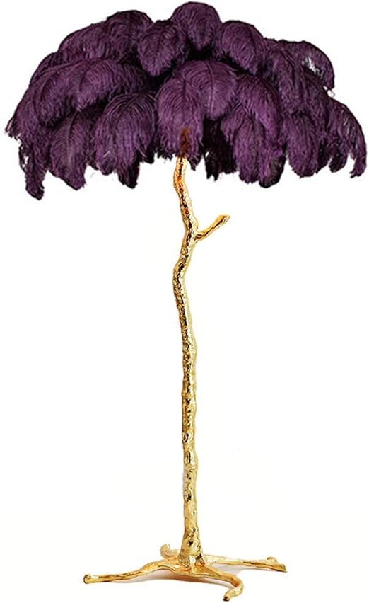 purple standing lamp