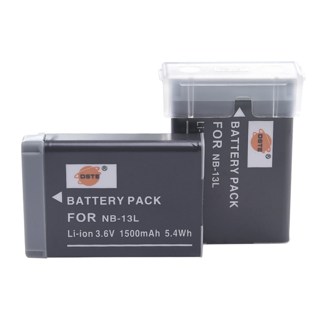 DSTE® 2x NB-13L Rechargeable Li-ion Battery Pack for Canon PowerShot G7X Digital Camera