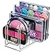 mDesign Cosmetic Palette Organizer for Vanity Cabinet to Hold Makeup, Beauty Products - Clear/Satin