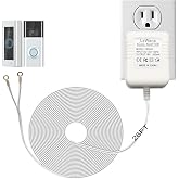 26FT 18V 500mA Doorbell Power Adapter for Ring Nest Eufy Arlo Wyze | Video Doorbell Plug-in Transformer, Continuous AC Power Supply Fixes Low Battery Issue, Reliable Power Cord