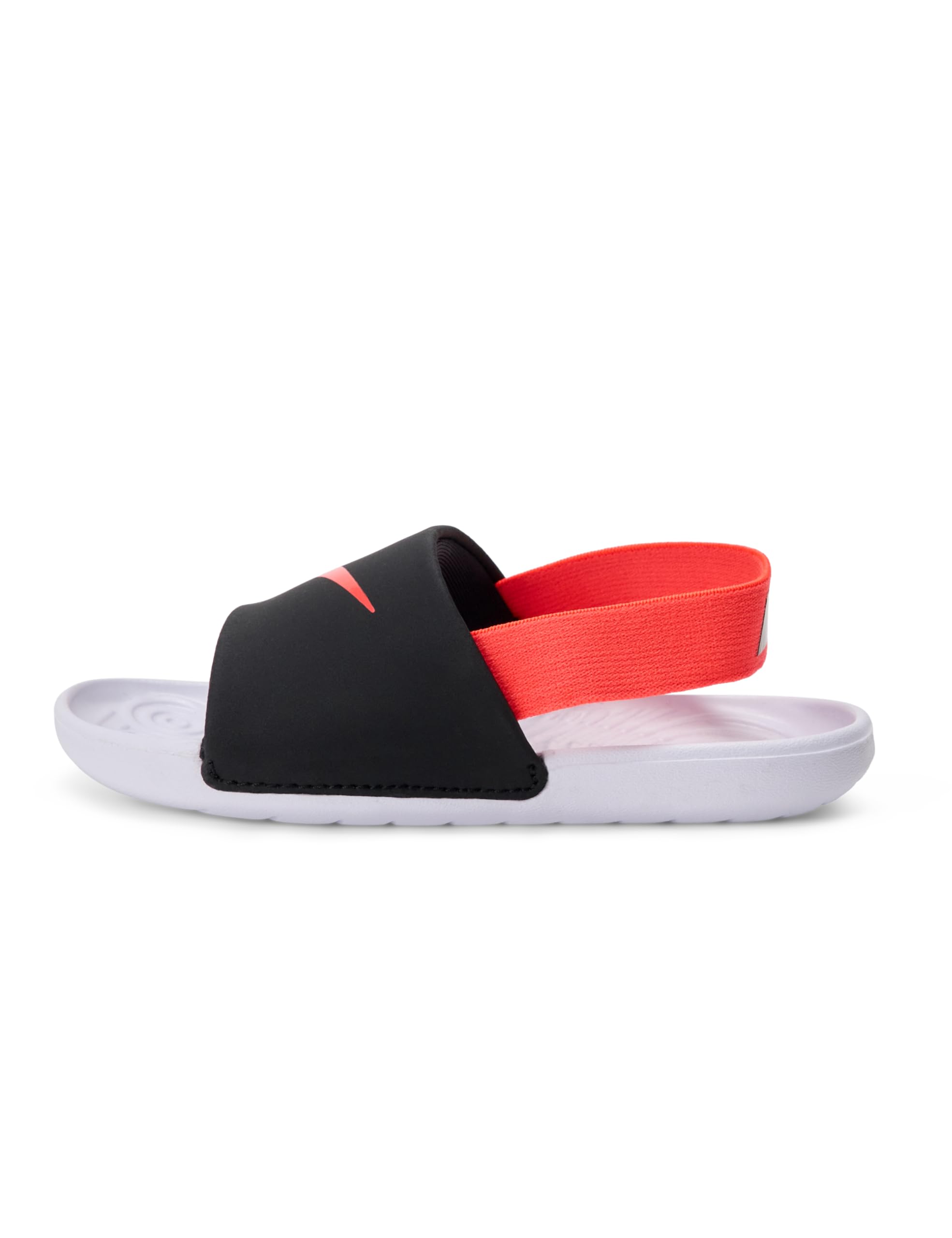 Nike Kawa Baby/Toddler Slides, Black/Bright Crimson-White, 8C Image