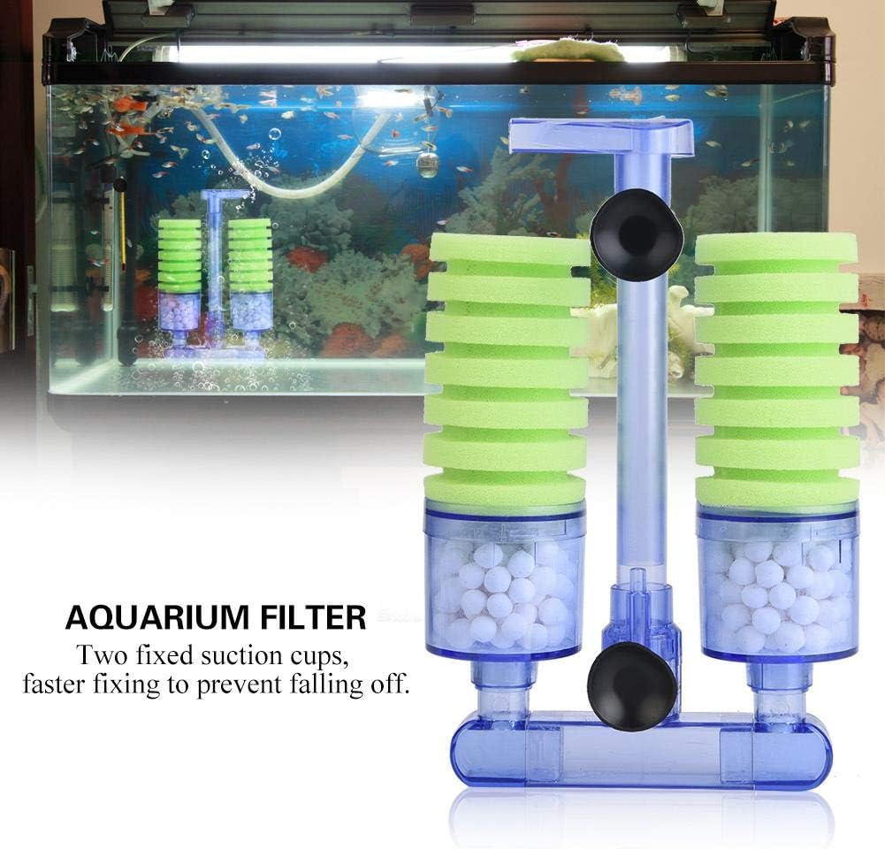Pssopp Aquarium Filter Air pump Sponge Biochemical Oxygen Pump Aquarium Water Filter Sponge Fish Tank Filter Media for Mini Fish Tank Supplies(XY-2882) - Image 4