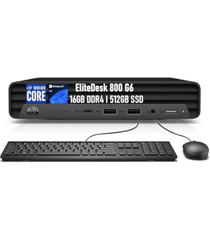 Amazon.com: HP EliteDesk 800 G6 Mini Business Desktop, Intel Core