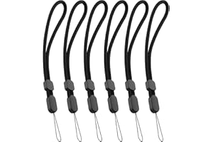 6PCS Phone Wrist Strap, Adjustable Hand Wrist Strap Nylon Lanyards for Cell Phone, Camera, Flashlight, Keychain