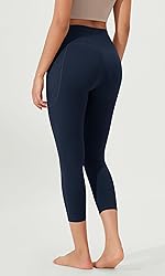 ODODOS Buttery Soft Lounge Yoga Capris with Pockets