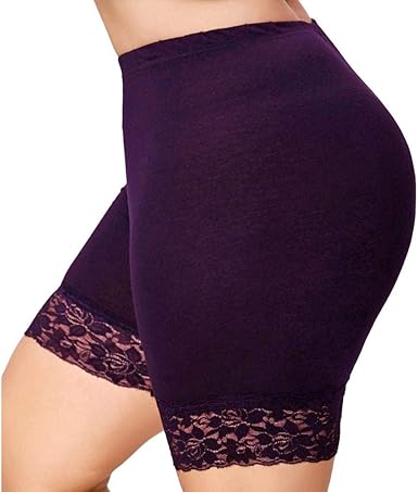 women's plus size lace shorts