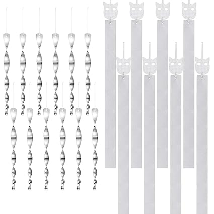 Amazon Com Pamase 20 Pcs Scare Birds Away Spiral Reflective