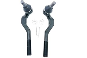 XCPMC Front Outer Tie Rod End 2 Pcs Left & Right｜Replacement For 1998-2004 Toyota Tacoma｜Replace OE#: ES3546 ES3545 Black