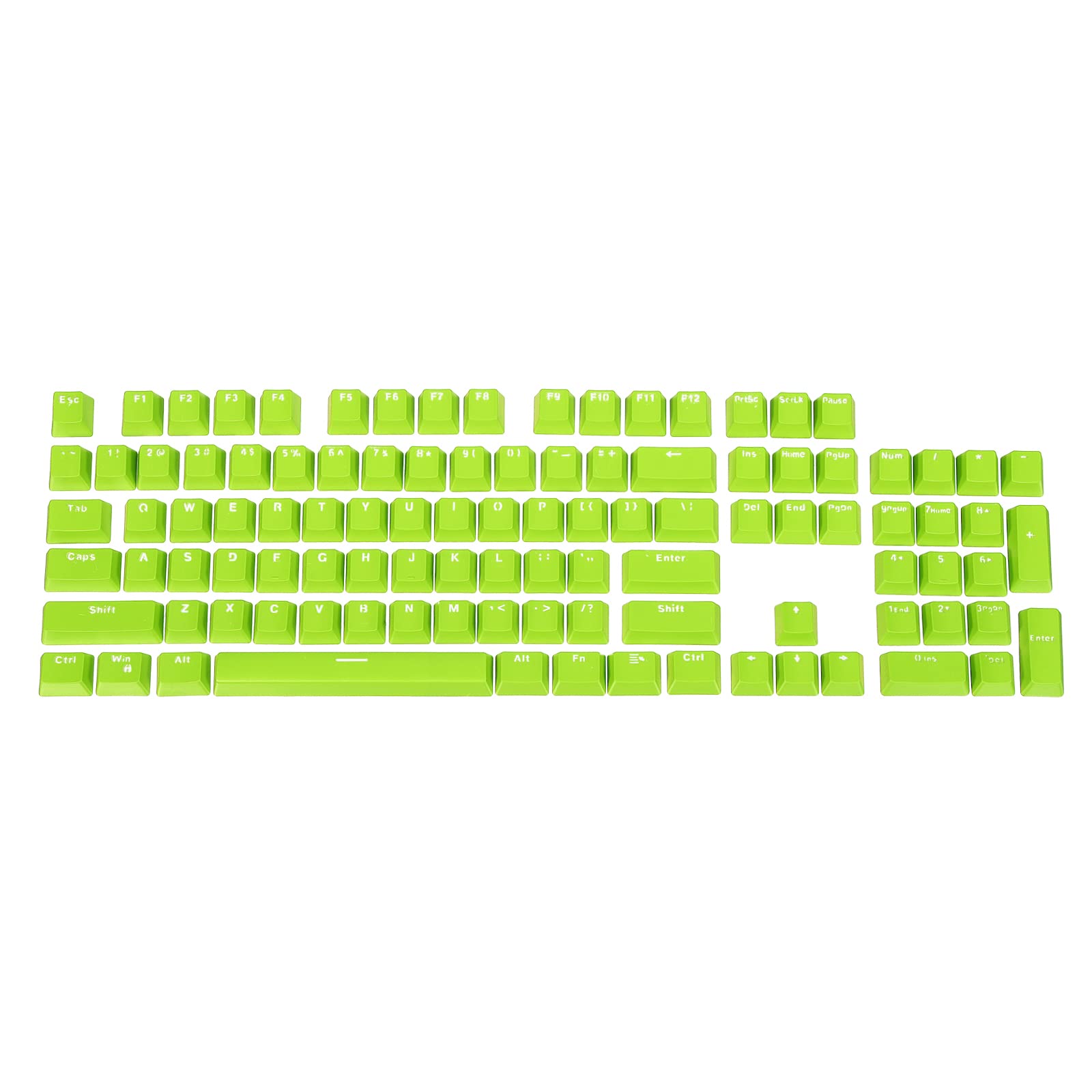 PATIKIL Mechanical Keyboard Keycaps, Universal Keycaps ABS Keyboard Replacement Accessories Symbol Translucent for 68/84/87/104 Keys, Green