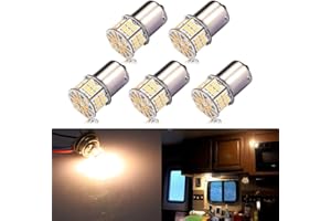 iBrightstar Super Bright 12-24V LED Bulbs 1141 1156 1003 1073 BA15S 7506 Replacement for RV Camper Interior Indoor Backup Reverse Brake Tail Lights, Warm White(4000K)