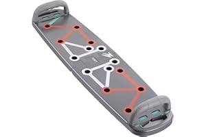 yoopin Push Up Board, Gray Foldable Pushup Bar, Home Fitness Equipment, Strength Training Equipment for Men and Women.（without drawstring）