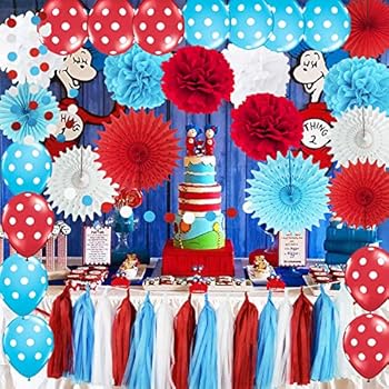 Amazon Com Dr Seuss Cat In The Hat Party Bridal Shower