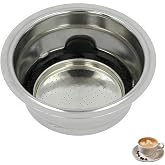 Double espresso bowl Basket Replacement for De'Longhi Espresso Machine | Easy clean 2-Cup Coffee Filter 5513281001, fits De'Longhi EC331 EC680 EC685 EC695 EC820 EC850 EC860 ECO311 espresso machines