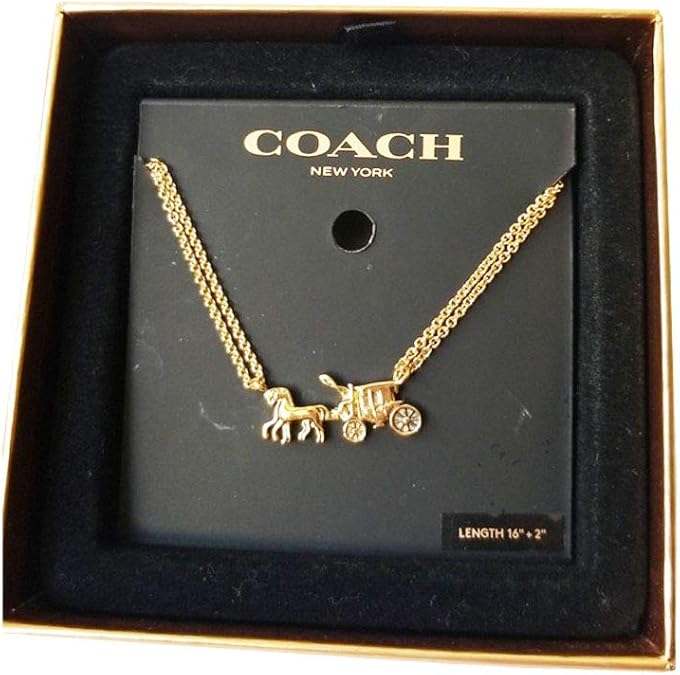 Amazon Coach コーチ ネックレス ダブルチェーン F Gld ゴールド レディース アウトレット 並行輸入品 ネックレス 通販