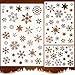 Mocoosy Christmas Snowflake Stencils Template, Snowflake Stencils for Painting on Wood Reusable, Plastic Christmas Craft Template for Spraying Window Glass Wall Door Xmas Holiday Snow Flake DIY Decor