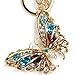 Bolbove Diamond Butterfly Keychain Sparkling Keyring Crystal Rhinestones Purse Pendant Handbag Charm