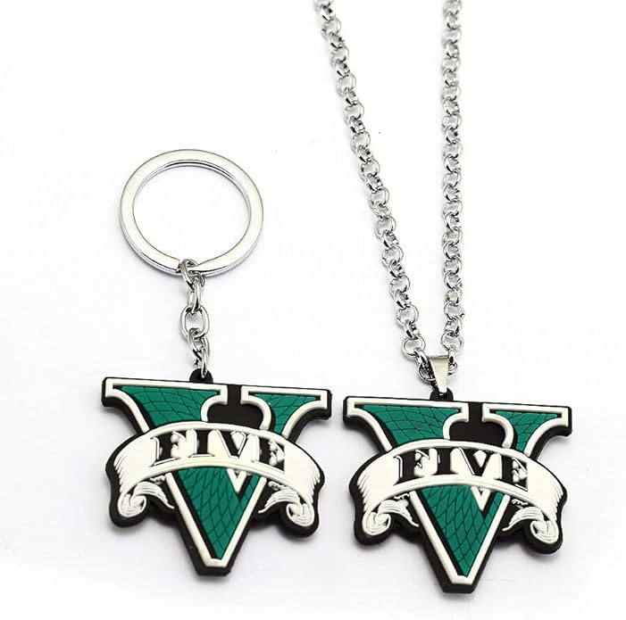 YUNMENG Gta5 Necklace Rubber Grand Theft Auto Five GTA 5 V Silicone
