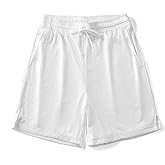 AIMPACT Mens Mesh Shorts Breathable Double Layer Fabric 6 Inch Basketball Sportswear Lounge Shorts