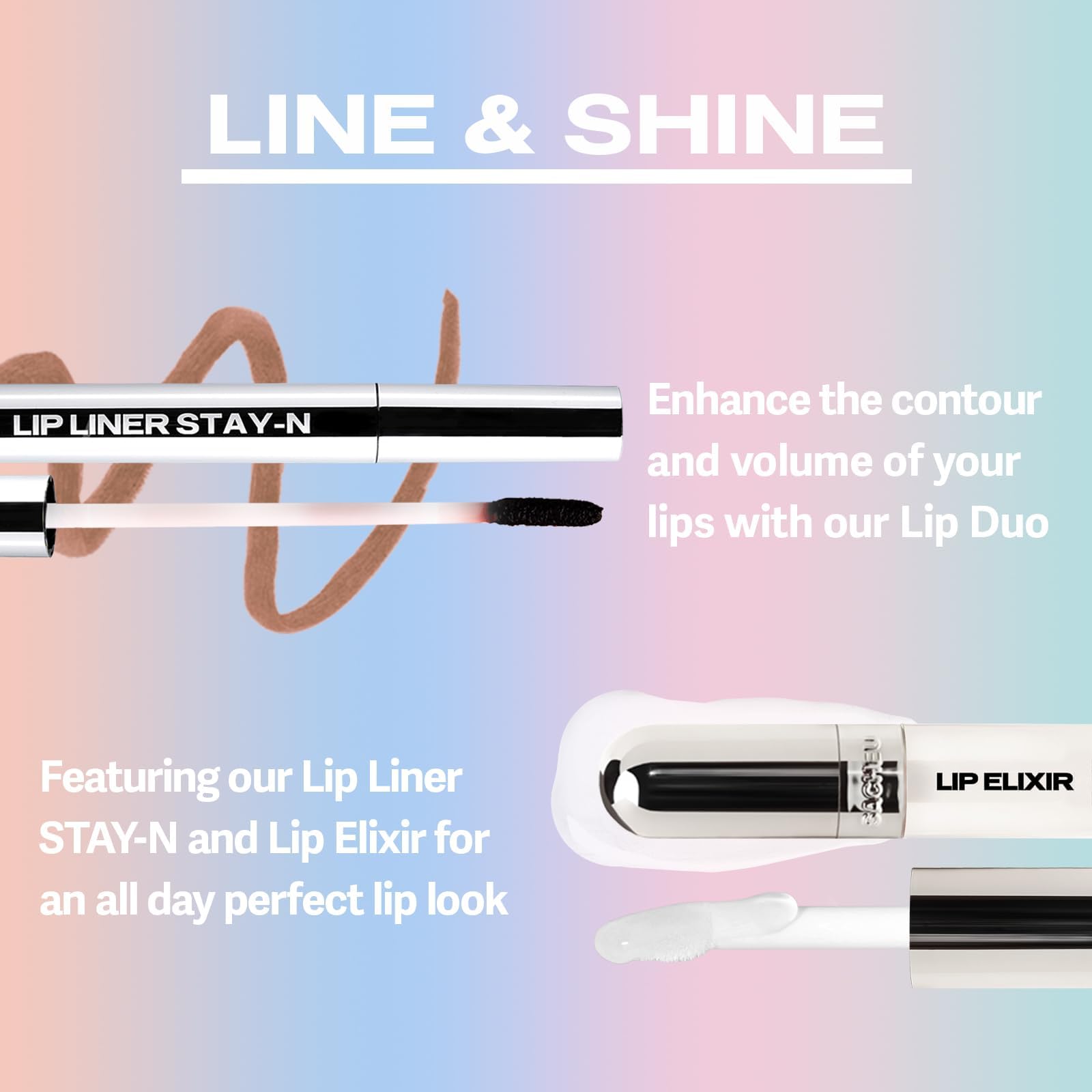 Sacheu Lip Liner STAY-N Peel Off Lip Stain — Long Lasting Matte Lip Tattoo Transfer Proof Lipstain Infused with Hyaluronic Acid & Vitamin E for All Skin Types — Vegan & Cruelty-Free, nOOHde