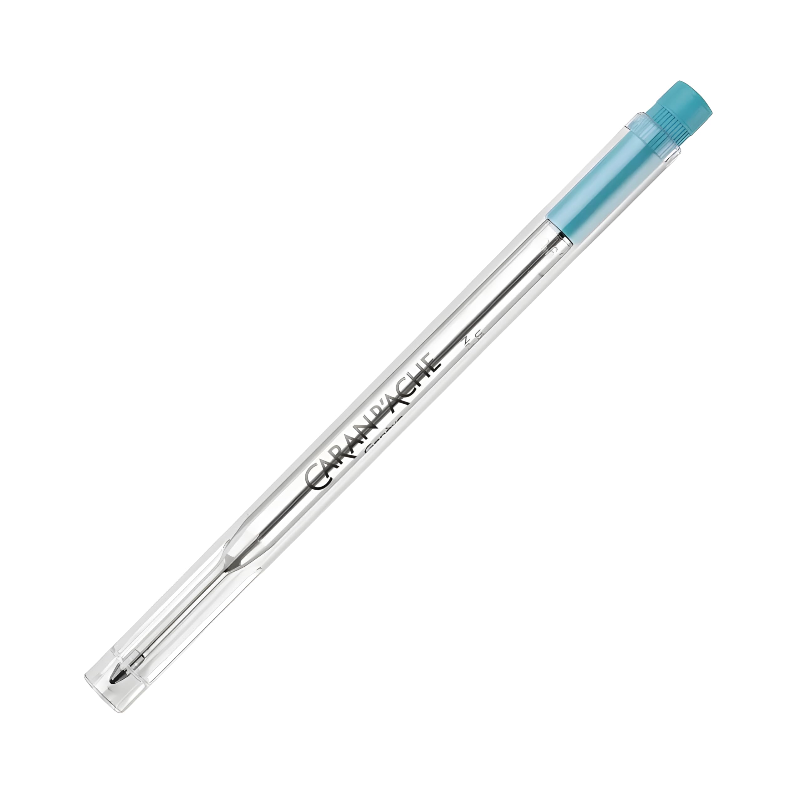 Caran d'Ache Goliath 8.421.191 Ballpoint Pen Refill Medium Turquoise Length 12.3 cm Diameter 0.9 cm