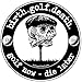 birth.golf.death. Golf Sticker Decal - Skull Head on Tee - HOT
