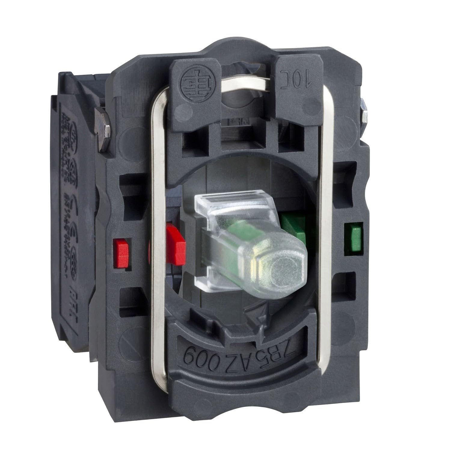 Schneider Electric ZB5AW0G45 Body 24V, Red Light Block With Body/Fixing Collar With Integral Led 110.120V 1No+1Nc