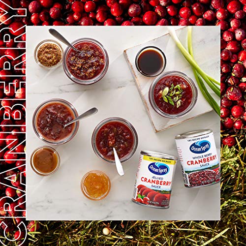 Ocean Spray Gluten Free Whole Berry Cranberry Sauce, 14 Ounce Can